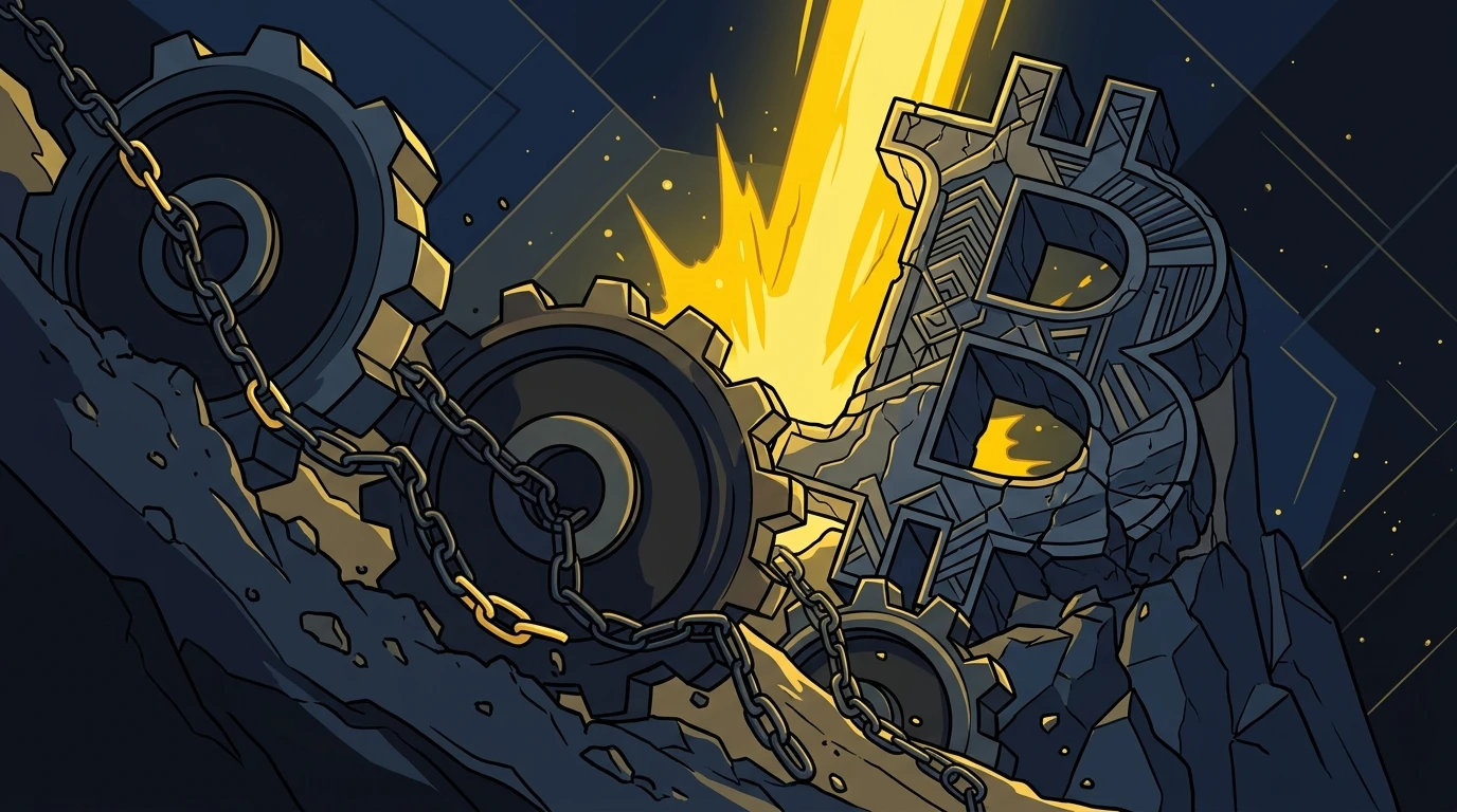 Bitcoin's mining difficulty experienced a sharp 7.7% drop.