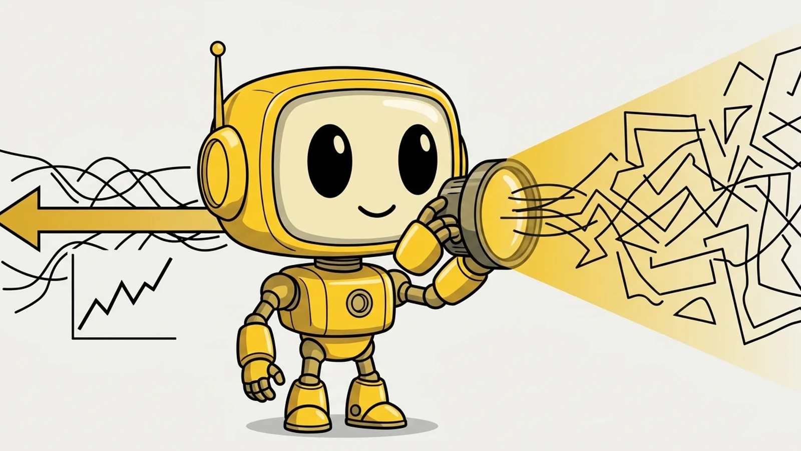 Token Metrics line-art illustration for Cleaner Alpha Reports.