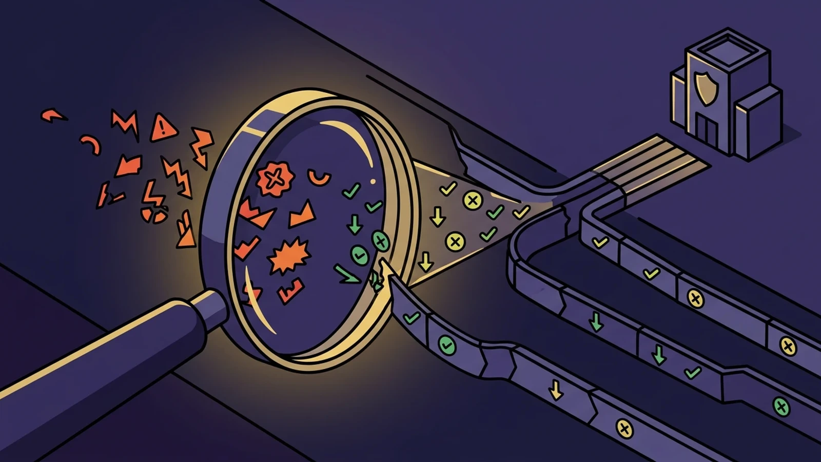 Product Updates — Hidden Gems are back + smarter alerts 3 Token Metrics line-art illustration for See the Full Safety Picture.